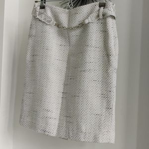 WHITE BLACK HOUSE MARKET TWEED BOOT SKIRT